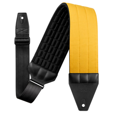 AMUMU AIRAFT™ 4" Air Cell Padded Bass & Guitar Strap - Yellow